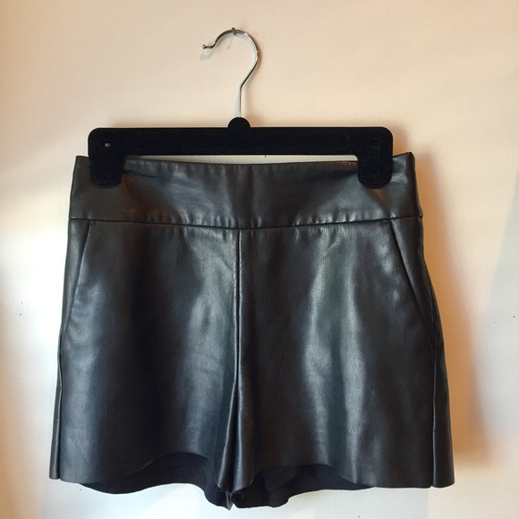 Express Pants - Express size 00 faux leather shorts.